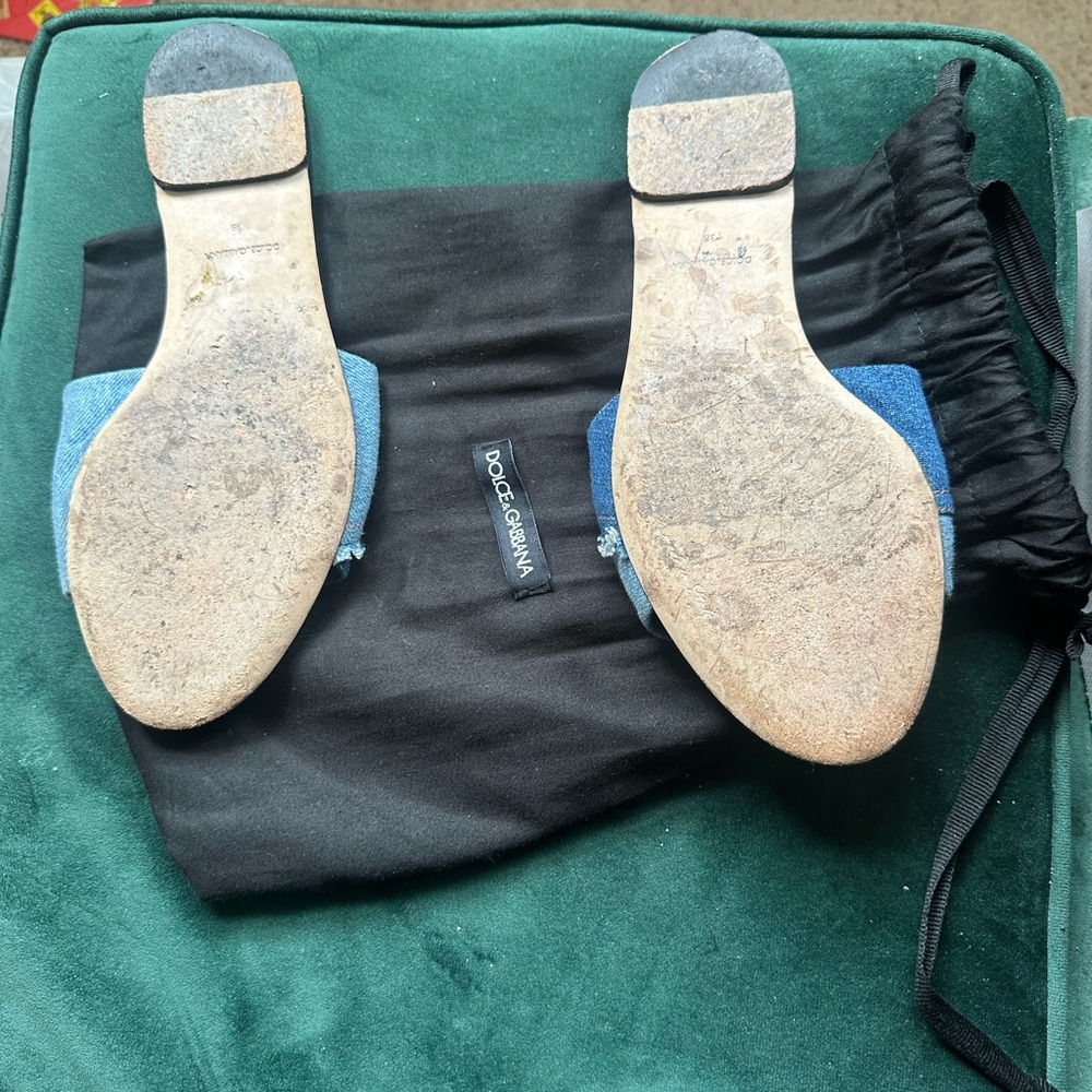 Dolce & Gabbana Denim Blue Footwear - Picture 4 of 4